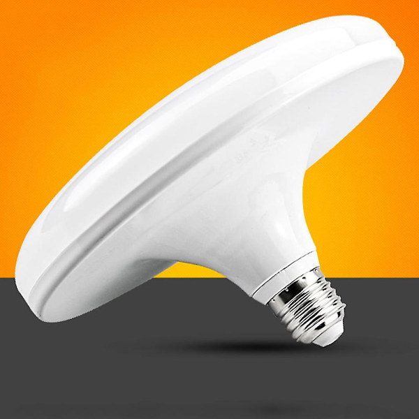 REMAKE E27 Energibesparende LED-lampe Flat Høy effekt LED-lampe 220V E27 12W UFO LED-lampe for hjemmebelysning