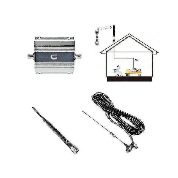 REMAKE GSM-signalförstärkare 900MHz Repeater 2G 3G 4G Mobilförstärkare LTE DCS 1800 2100 för Mobiltelefon - EU-