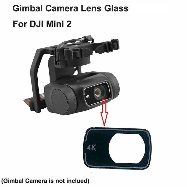 Gimbalkamerans linsglas för Mini 2 Drone Gimbalkamerans linsreparation Reservdelar Ersättningstillbehör