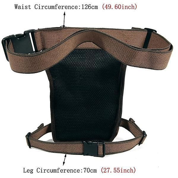 Canvas Benväsk Fanny Pack Rider Midjeväskor (Khaki)