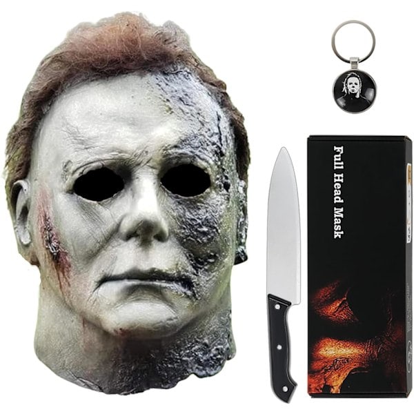 REMAKE Noufun Michael Myers Maske til Voksne, Halloween Maske Micheal Myers Ansigt - Halloween 2020