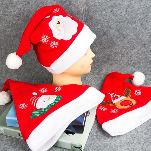 3-pack Jultomteluva - Juldekorationer för Jul, Nyår, Fest och Evenemang