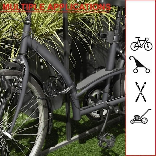 Cykel Lås - MASTER LOCK - 8221EURDPRO - 1,8 m snoet kabel - Programmerbar kombination