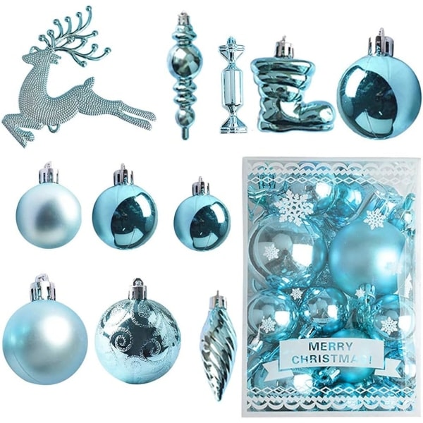 30 Plastjulekuler, Julekuler, Julepynt