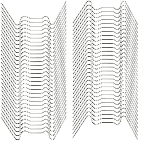 100 stk. Rustfrie glassklemmer for drivhusvinduer