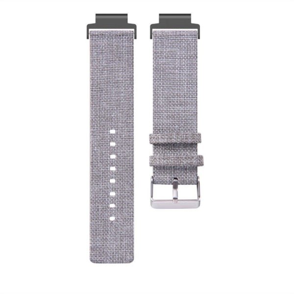 Garmin Forerunner 220 / 230 / 235 / 630 / 620 / 735 armband i canvas - Grå Silvergrå
