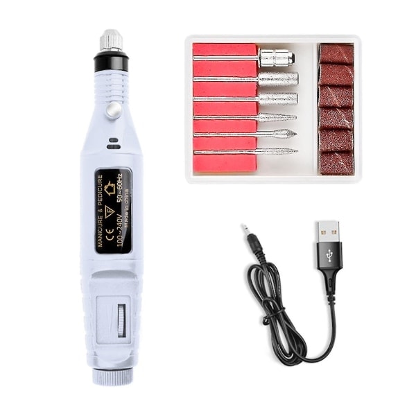 REMAKE Neglefil til tykke tånegle Sæt Manicure Og Pedicure Professionel Ny hvid