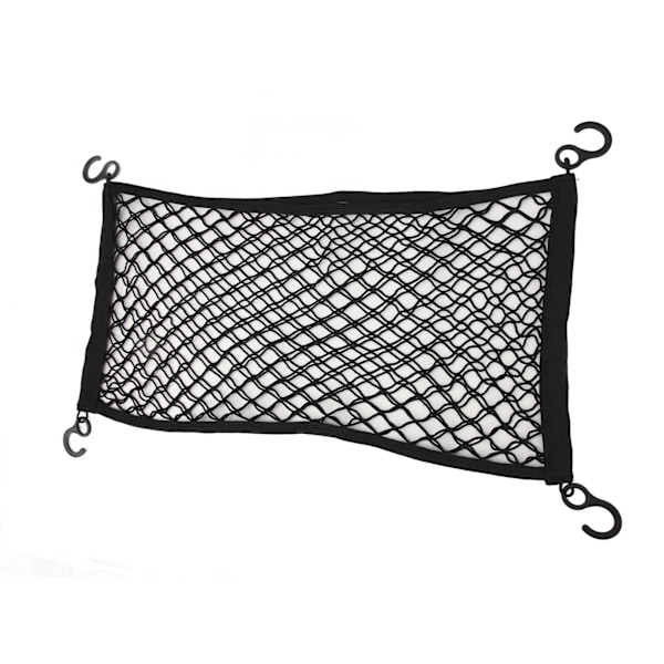 Campingvogn Cargo Net Latex Høj Elastisk Krog Design Gummibånd Fastgjort Dobbelt Lag Mesh Cargo Net til Udendørs