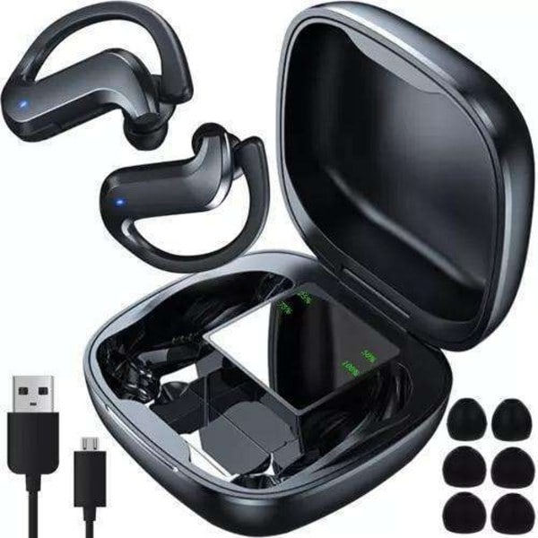 Trådløse øretelefoner In-Ear med Powerbank-etui Svart