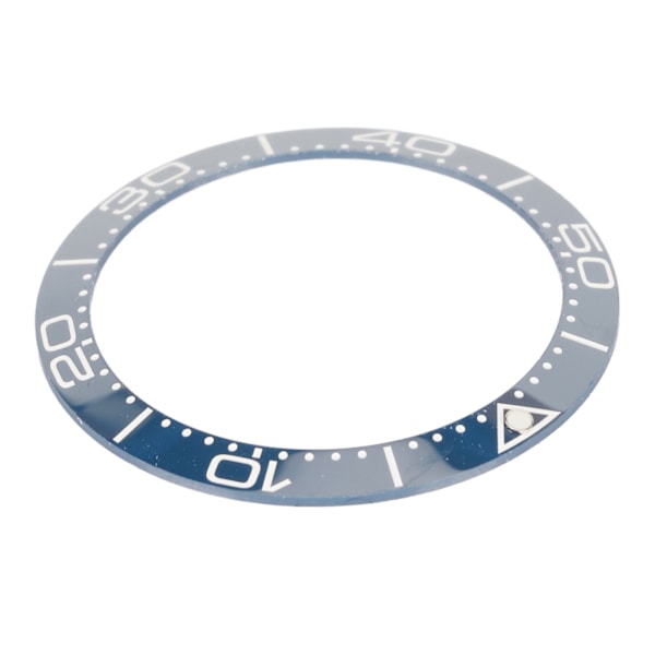 Keramisk klockring Professionell 38mm klockring insats ersättning delar tillbehör för urmakare blå bas vita siffror