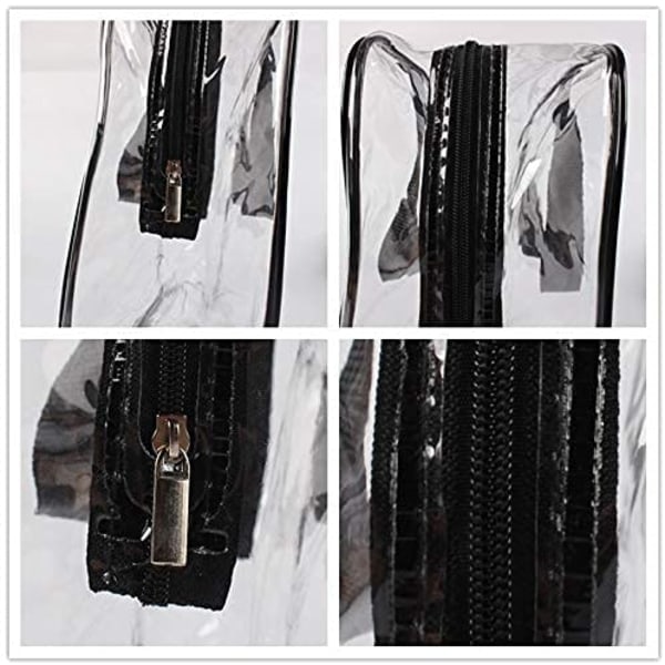 Set med 3 Toalettsaker Transparent