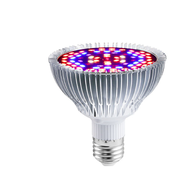 Vækstlys, 50W LED E27 Vækstlys, Indendørs LED Vækstlys Fuld Spektrum til Lille Vækstskab, Væksttelt, DIY Hydroponics, 98*94mm