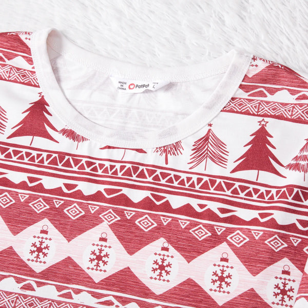 Jouluperheen Matchiva Kokopainollinen Pitkähihainen Naia™-Pyjamasetti (Liekkikestävä) Cameobrown Lapset 6-7 vuotta
