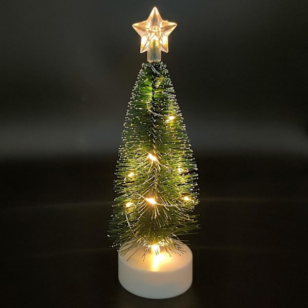 Konstgjorda Miniatyrjulgrenar med Ljus, Miniatyrdekoration för Inomhusbord
