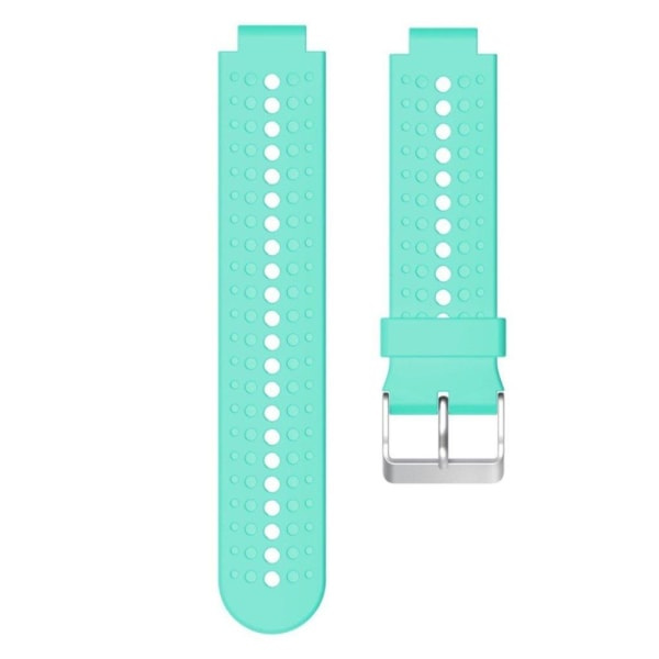 Garmin Forerunner 220 / 230 / 235 / 620 / 630 Rundt Hul Silikon Urrem - Cyan Grøn
