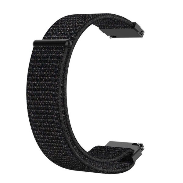 Garmin Forerunner 245 klokkearmbånd med nylon velcro-stropp - Solid svart svart