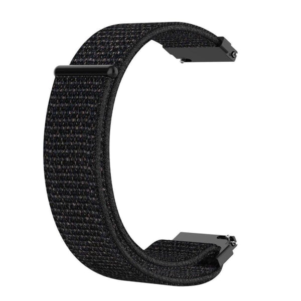Garmin Forerunner 245 Urremærke med Nylon Velcro Rem - Solid Sort Sort