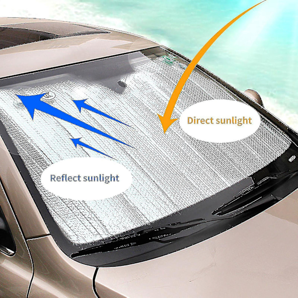 Tuulilasin aurinkosuoja autolle, kuorma-autolle ja katumaasturille - estää UV-säteet, aurinkosuoja