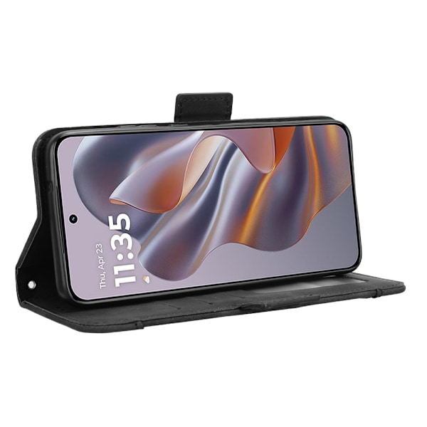 SKALO Motorola Edge 50 Neo 5G Plånboksfodral med 6 Fack - Svart