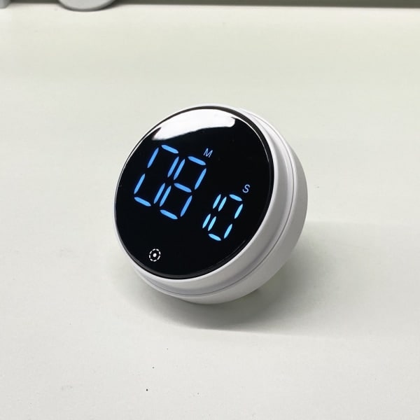 Magnetisk digital køkkentimer Hvid