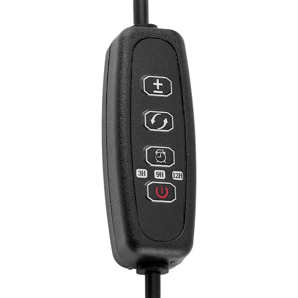 REMAKE 30W USB 3-rörs flexibel LED-växtlampa fullspektrum växtlampa med klämma för inomhusväxter