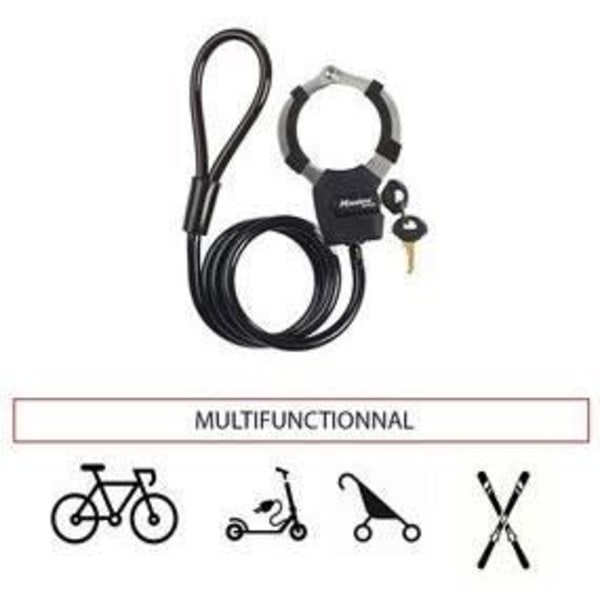 MASTER LOCK Avaimen lukituskaapeli käsiraudoilla - 1 m