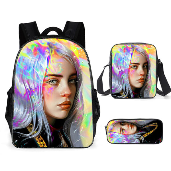 European and American singer Billie Eilish school bag primary school