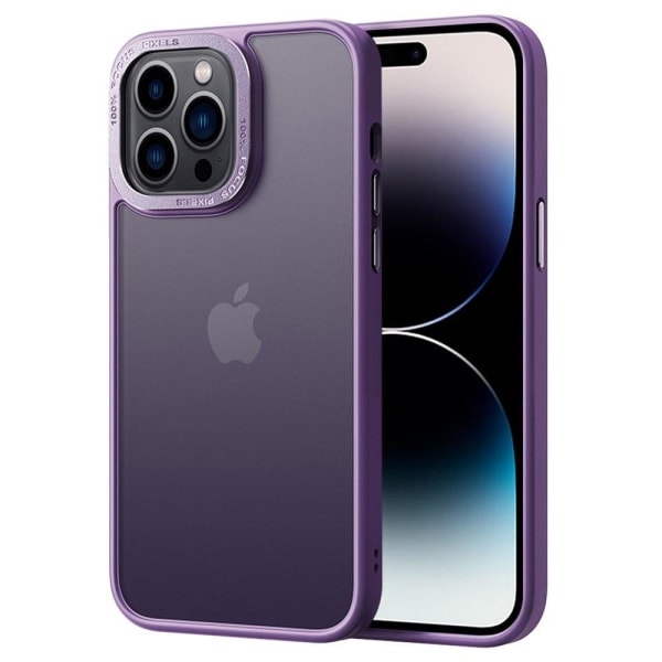 iPhone 14 Pro Max Etui Klassisk Hybrid Matt Lilla