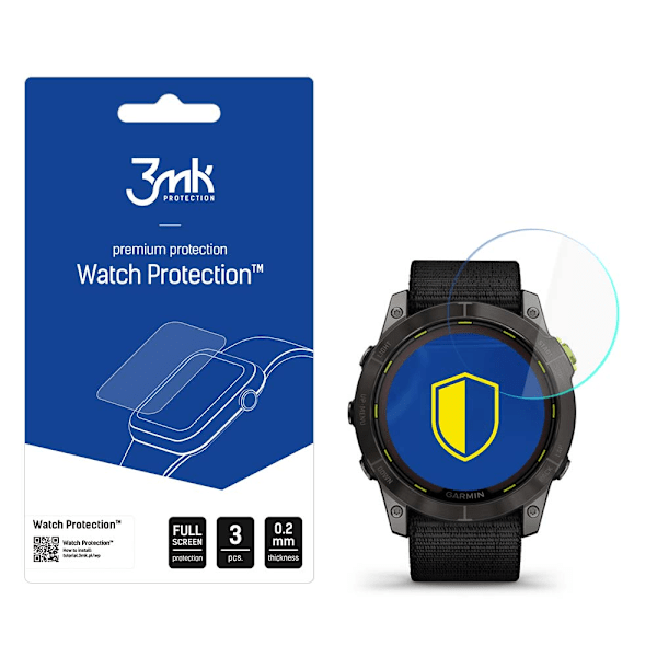Garmin Enduro 2 51mm - 3mk Urbeskyttelse v. FlexibleGlass Lite