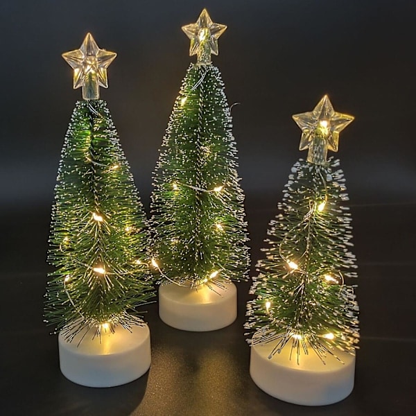 Tekojouluoksat valoin, Miniatyyrikoriste sisäpöytiin