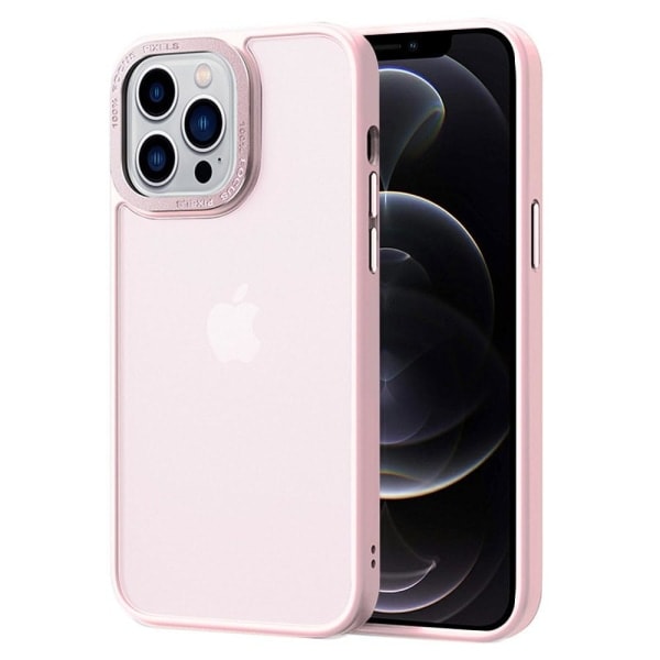 iPhone 12 Pro Max Etui Klassisk Hybrid Matt Rosa
