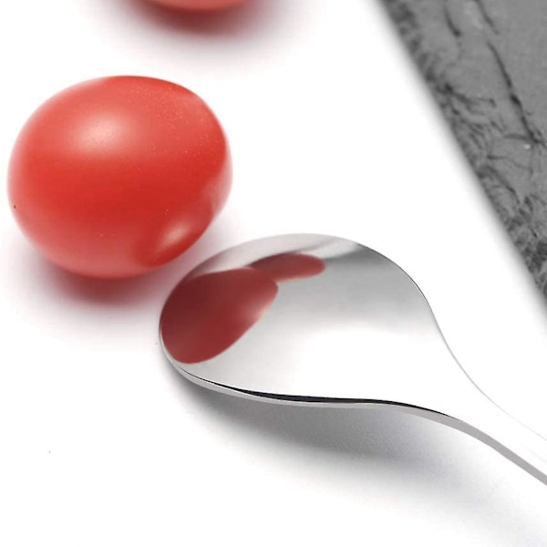 Dessertske og Gaffelsæt, 20 stk. 12 cm Kagegaffel, Kaffeske, Kreativ Sølvblad Frugtgaffel, (10 stk.