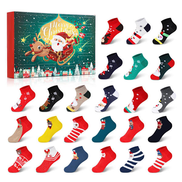 REMAKE Julegave Strømper Adventskalender Blindbox 2024 0.4