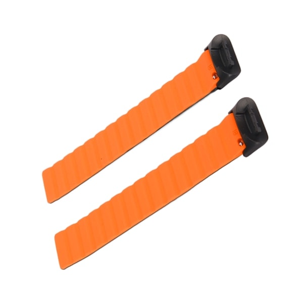 REMAKE Magnetiskt Armband Justerbart Snabbspänne Silikonarmband Tillbehör Passar för Fitbit Charge 5 Svart och Orange