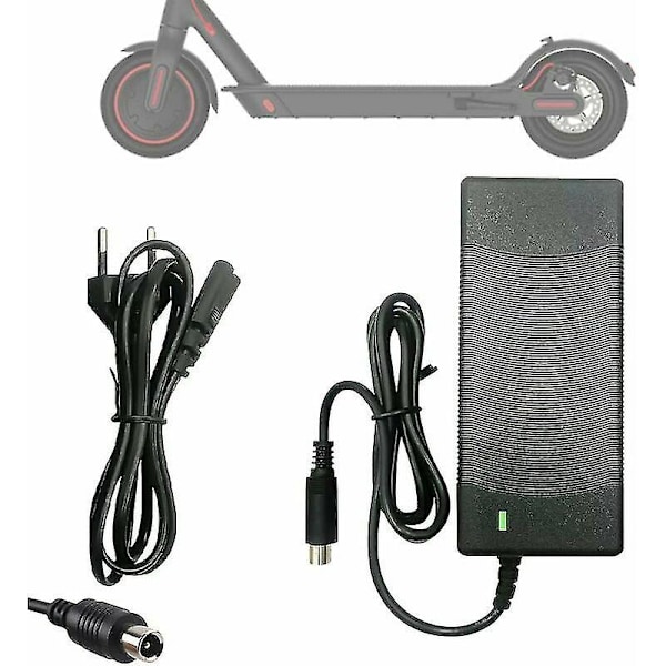 Oplader til Xiaomi M365, 42V 2A Elektrisk Scooter Oplader, Hurtig Batterioplader til Xiaomi og Ninebot Scooter, Batteriadapter til Xiaomi M365 og Nin