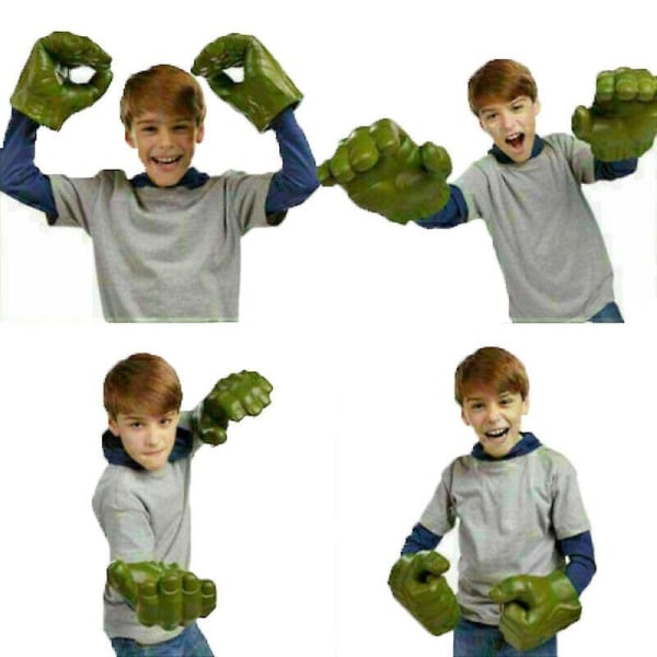 REMAKE Avengers Hulk Handsker Smash Hånd Kids Cosplay Legetøj Et Par Næver (FMY)