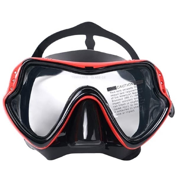 Vuxen dykmask, professionell snorkelmask, läckagesäker