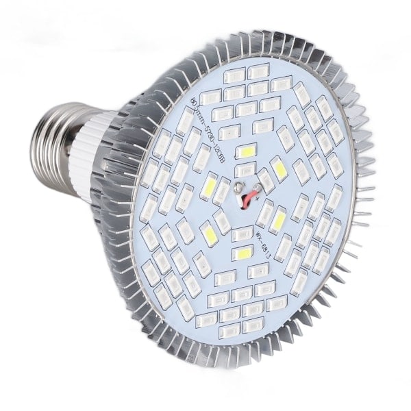 LED-växtlampa E27 Låg energiförbrukning Fullspektrum Låg värmeutveckling LED-växtlampa 85‑265V 50W, 78 pärlor