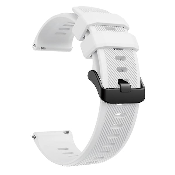 22mm Hvit Silikon Remm for Garmin Venu 2/Vivoactive 4/Forerunner 745