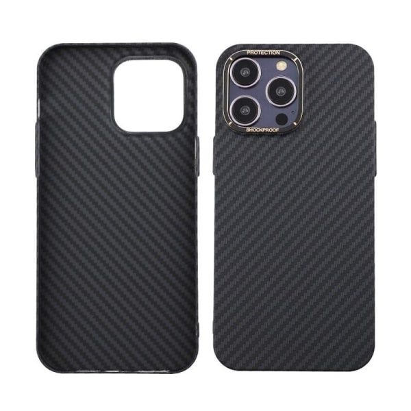 Kolfiberfodral iPhone 14 Pro Max - Svart Svart