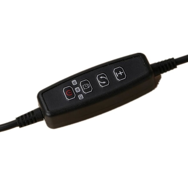 Växtbelysning med USB-klämma, dimbar, timer, fullspektrum, inomhusodling, växtbelysning, sollampsimulering (enkelt rör)