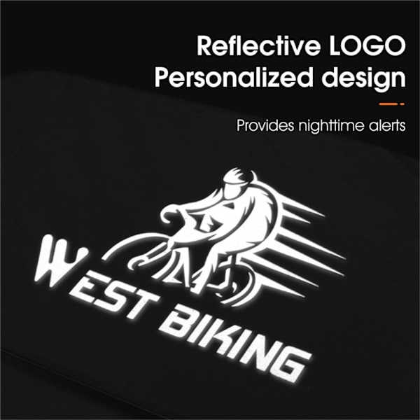 WEST BIKING Cykelkædebeskytter Støv- og vandtæt cover Sort én størrelse