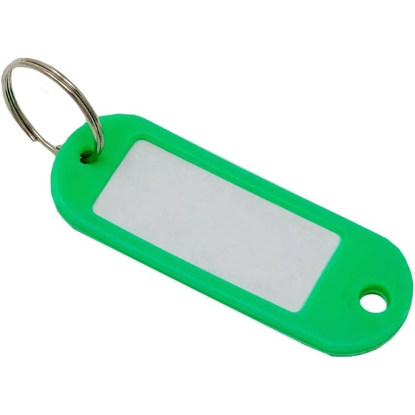 100-pack nyckelbrickor med etikett | att skriva på | Grön