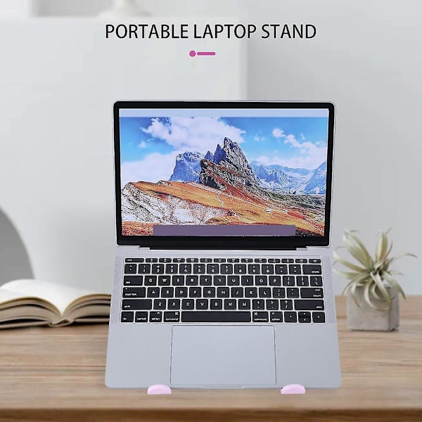 Bärbar Laptopställ, Laptopstativ För Skrivbord, 6 Vinklar Justerbar Ergonomisk Hållare För 10-15.6 Tum