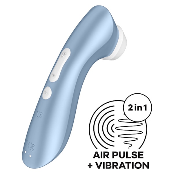 Satisfyer: Satisfyer Pro 2+, Lufttrycksvibrator + Vibration