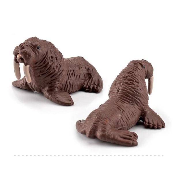 10 st Arctic Circle Havsdjursfigurer Set Djur Inlärningsmodeller Figurer Jul Nyår Födelsedagar Present till Barn