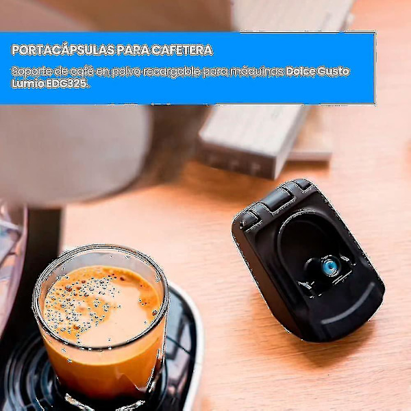 Ulisem erstatningskapselholder Ms-624360 kompatibel med Dolce Gusto Lumio Colors Edg355 og Edg325 kaffemaskine