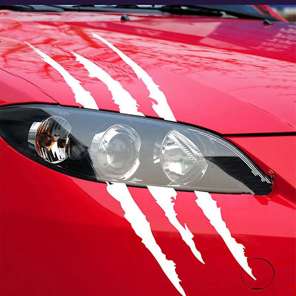 2pcs Monster Claw Marks Car Headlight Claw Marks Headlight Decal Car Sticker Stripes Scratch Vinyl Decal Universal For Most