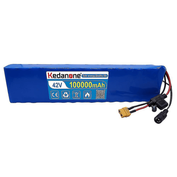 REMAKE 36V akku 10S4P 100Ah akkukokoonpano 1000W teho 42V 100000mAh sähköpyörä sähköpyörä BMS+42V2A laturi laturi