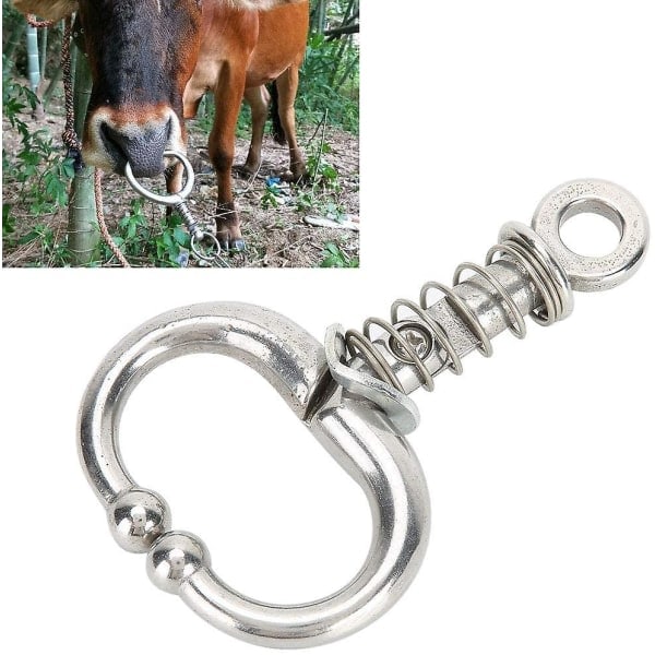 Kötång, fjädertyp kötång, näsring för ko